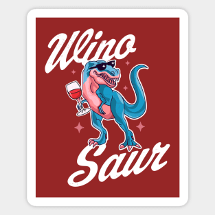 WinoSaur Trex Dinosaur Wine Winosaur Funny Wine Lover Magnet